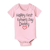 Happy First Fathers Day Daddy Baby One Piece