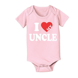 I Heart My Uncle Baby One Piece