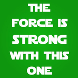 The Force Is Strong (White Ink) Toddler T-Shirt