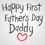 Happy First Fathers Day Daddy Baby One Piece