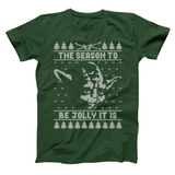 Jolly Yoda Ugly Christmas Sweater Men's T-Shirt