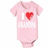 I Heart My Grandpa Baby One Piece