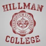 Hillman College Seal Maroon Men's T-Shirt