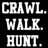 Crawl Walk Hunt Baby One Piece