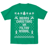 Kids Merry Christmas Ya Filthy Animal Toddler T-Shirt