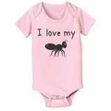 I Love My Ant Baby One Piece