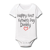 Happy First Fathers Day Daddy Baby One Piece