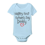 Happy First Fathers Day Daddy Baby One Piece